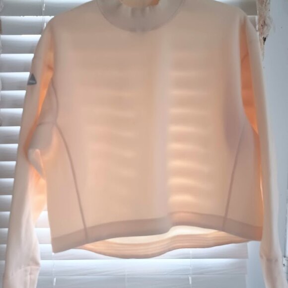 HOKA ONE ONE Women’s Yellow Performance Pullover Sweatshirt Size L Fleece Active - Picture 6 of 7